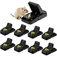 Awroutdoor 8 PCS Trampa Ratones- Trampas para Ratas- Reutilizable Trampas para Ratones Alta sensibilidad Respuesta…